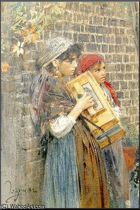 Italienska Gatumusikanter — Anders Leonard Zorn