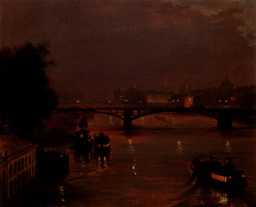 A Night On The Seine — Dit Luigi Loir Aloys François Joseph Loir