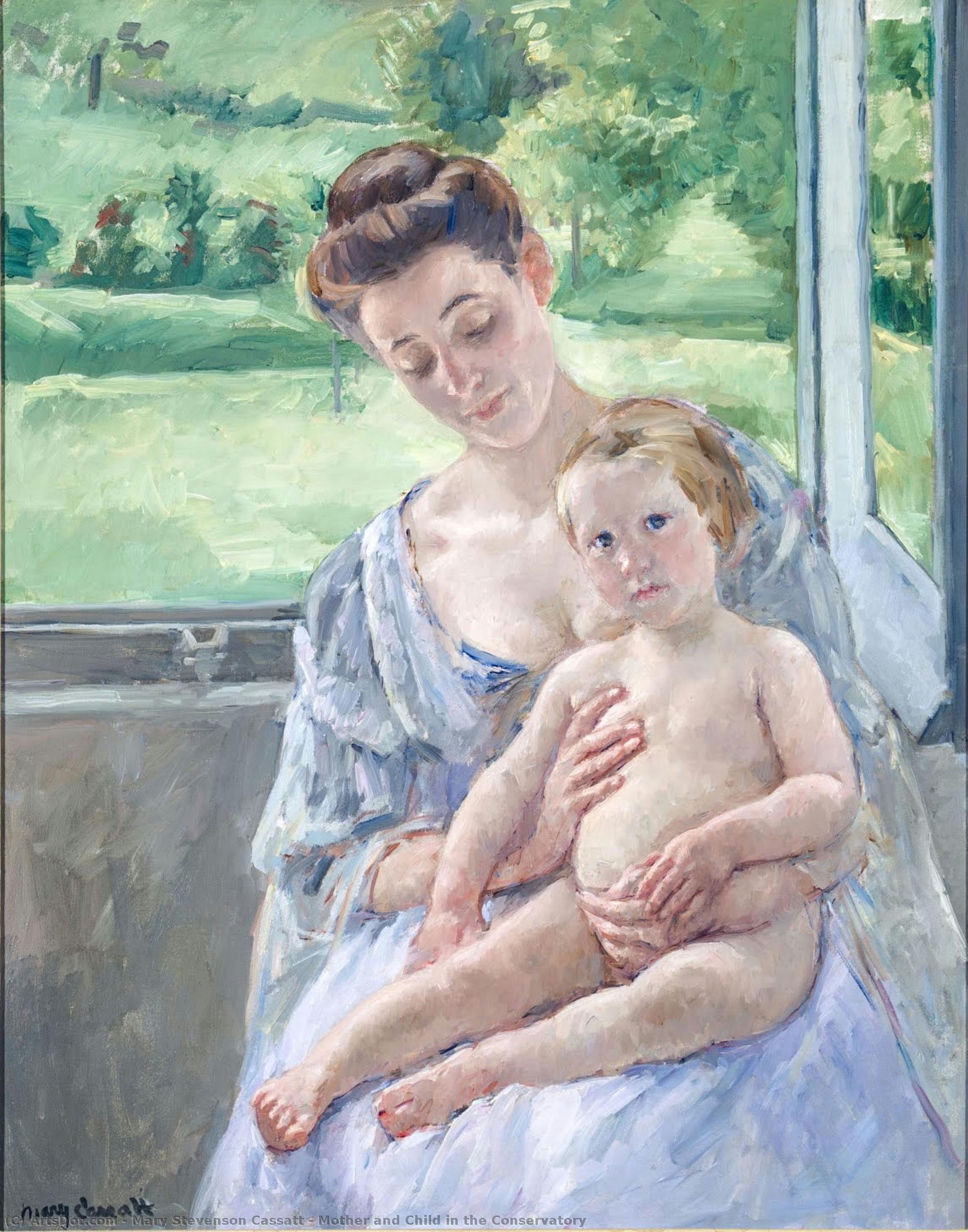 Madre E Hijo En El Invernadero — Mary Stevenson Cassatt