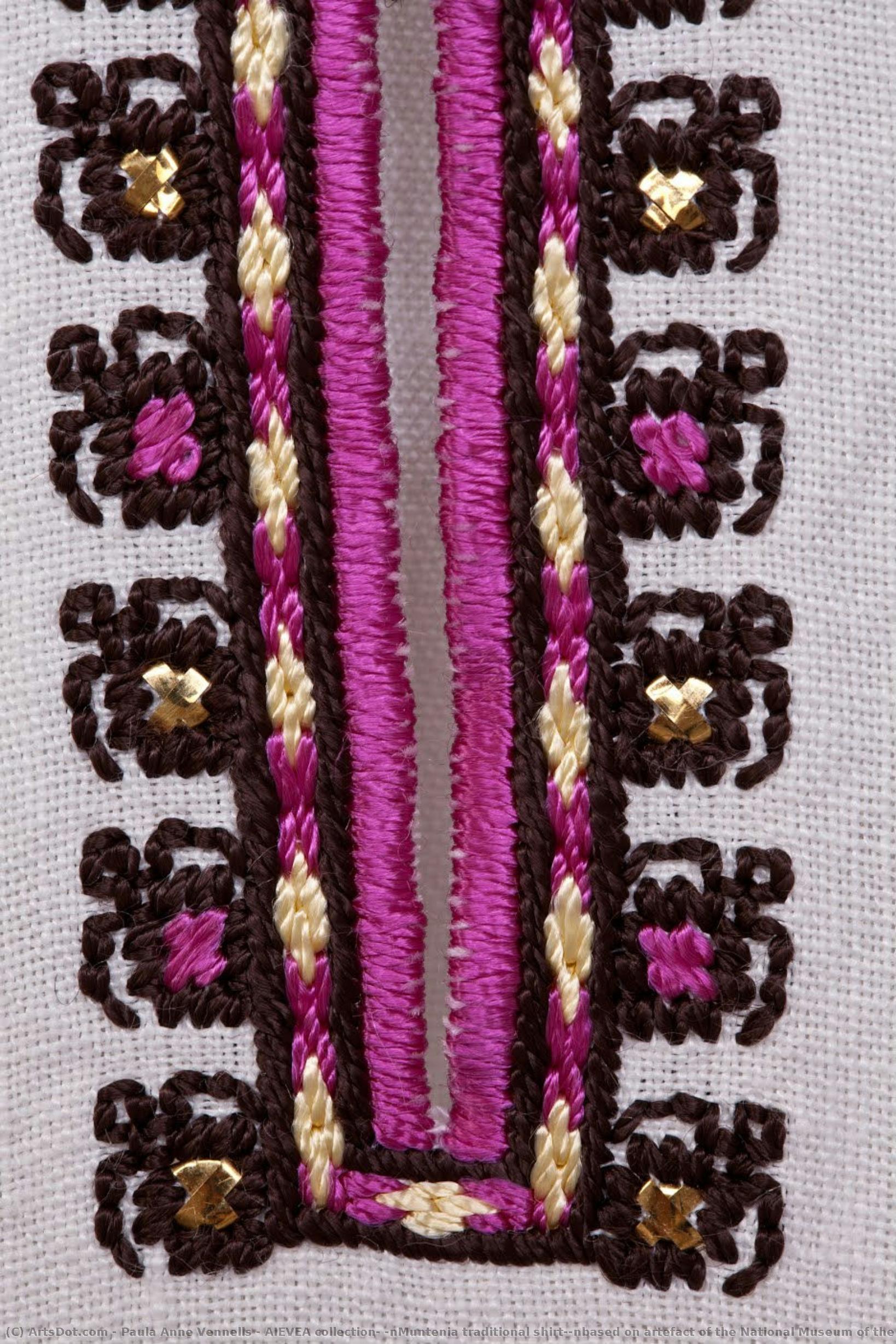 Aievea Collection; \nmuntenia Traditional Shirt;\nbased On Artefact Of The National Museum Of The Romanian Peasant — Paula Anne Vennells