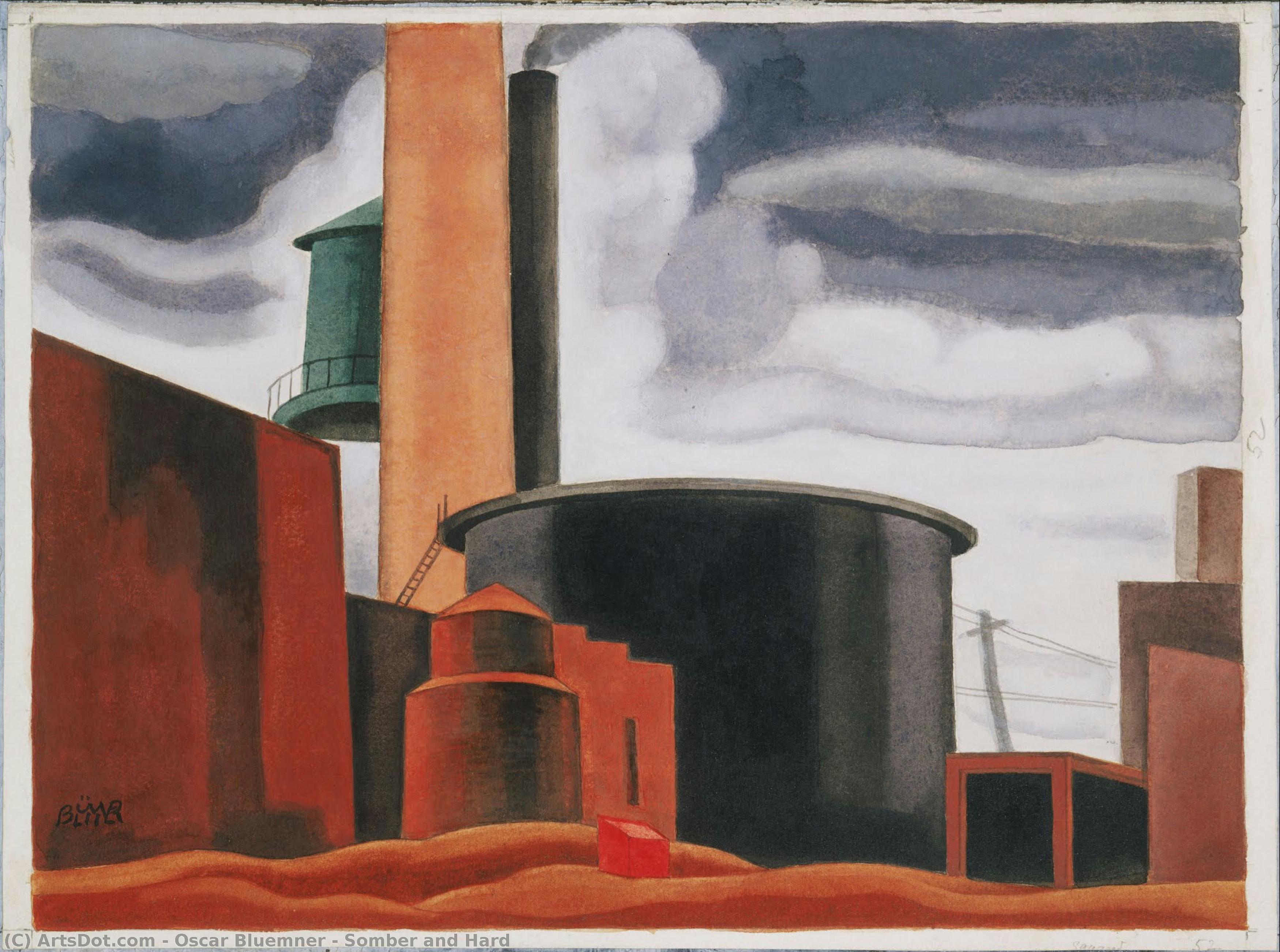 Somber And Hard — Oscar Bluemner