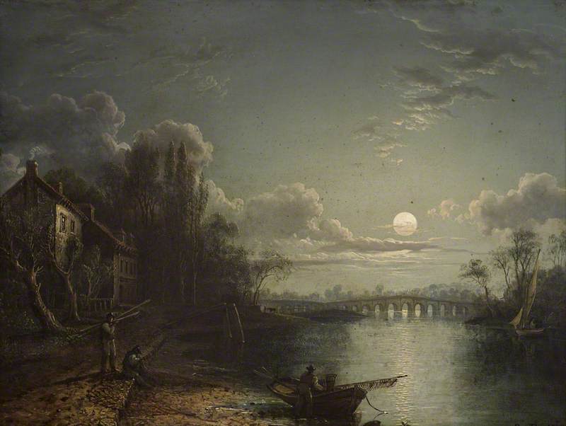 Walton Bridge By Moonlight — Sebastian Pether