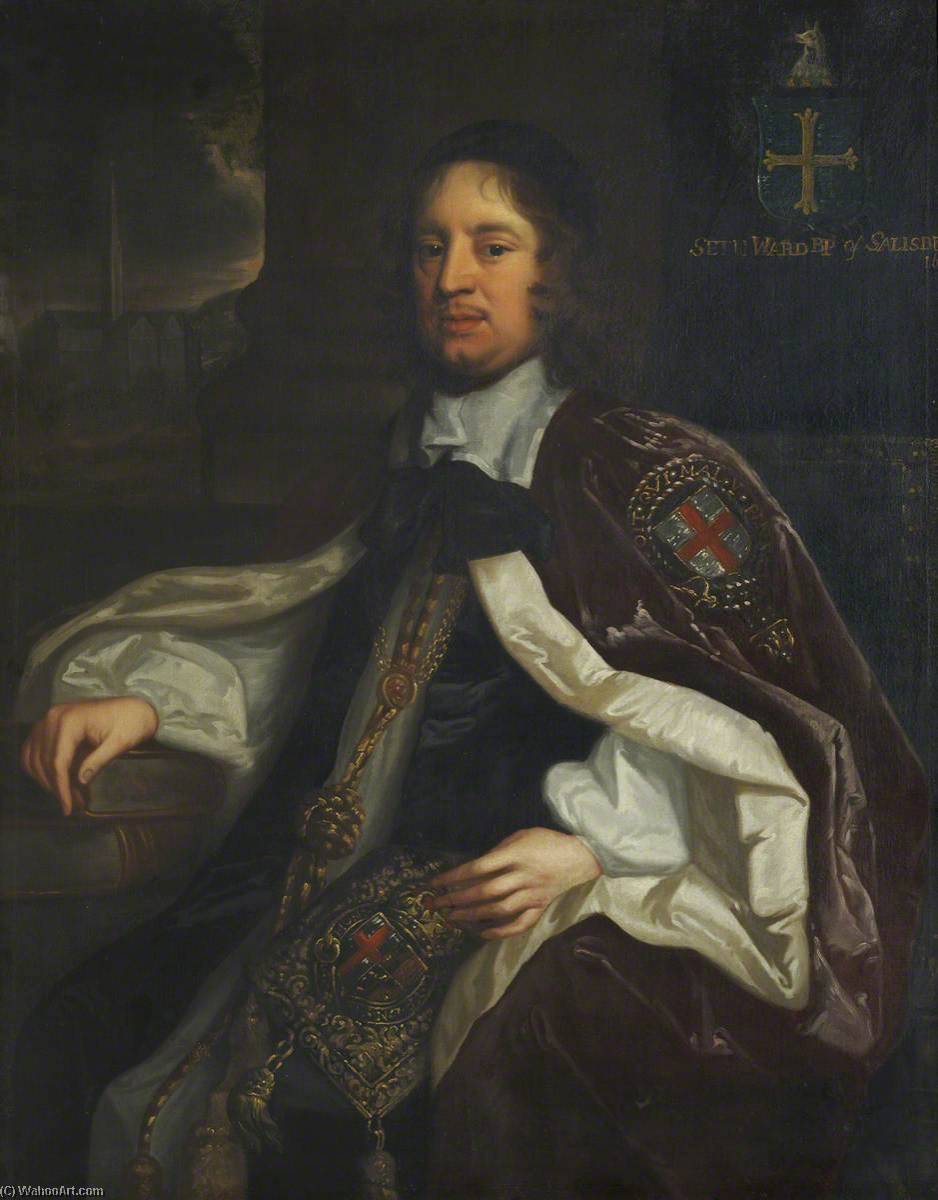 Seth Ward (1617–1689), Savilian Professor Of Astronomy, Oxford (1649–1660), Bishop Of Exeter And Salisbury — John Greenhill