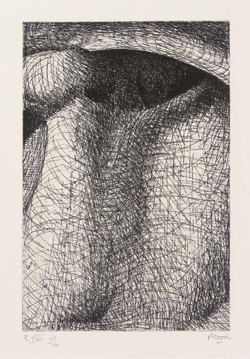 Plate Xviii, From Elephant Skull Album — Henry Moore