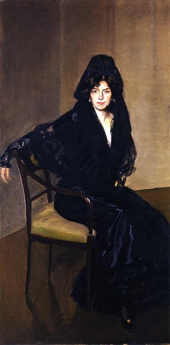 Clotilde In Black — Joaquin Sorolla