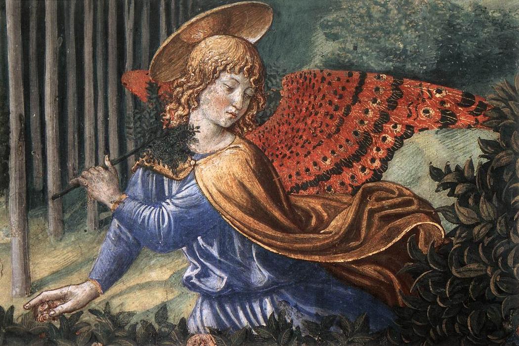Angels Worshipping (detail) — Benozzo Gozzoli