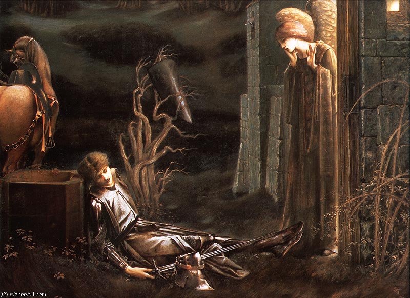 Lancelot Chapel Of The Holy Grail — Edward Coley Burne-jones