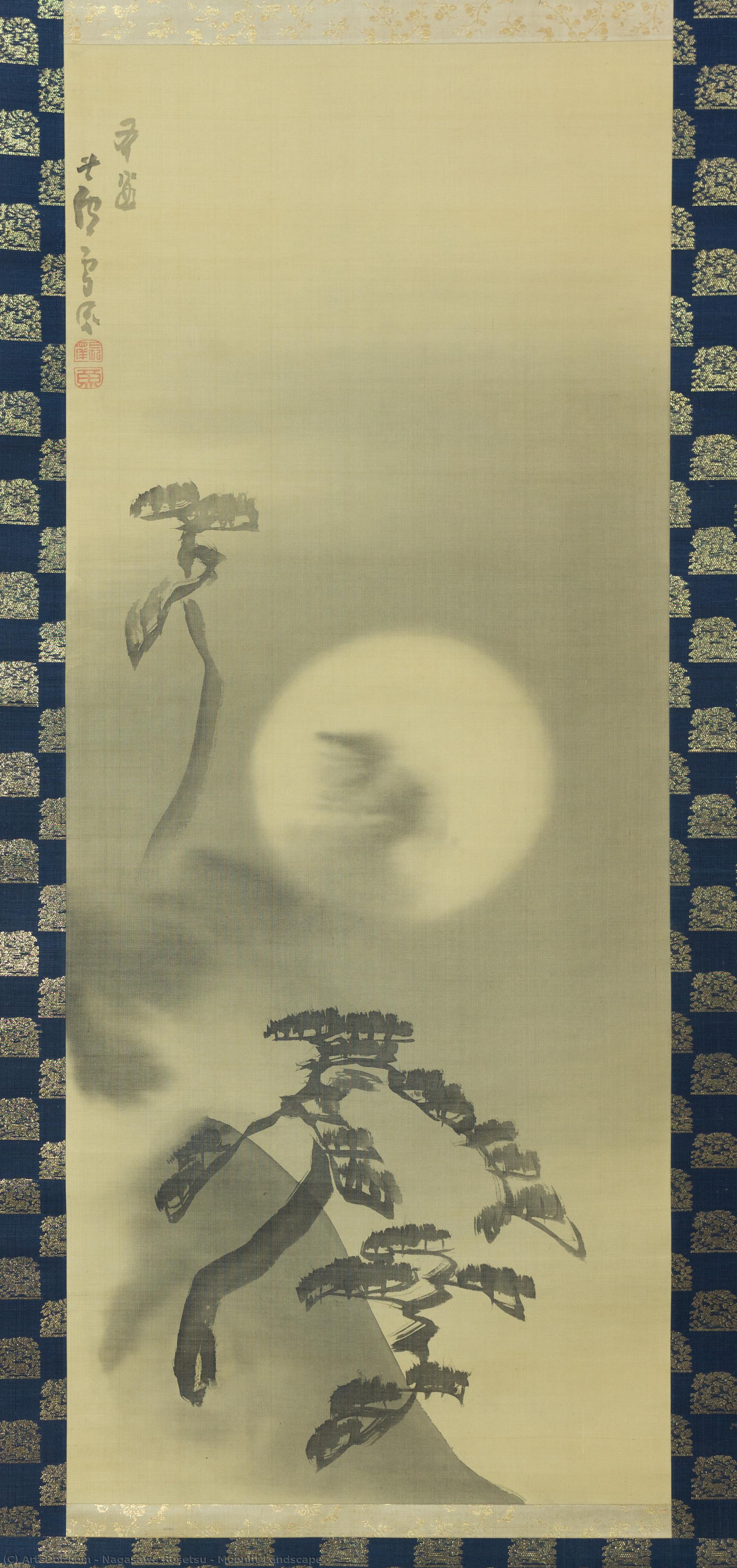 Moonlit Landscape — Nagasawa Rosetsu
