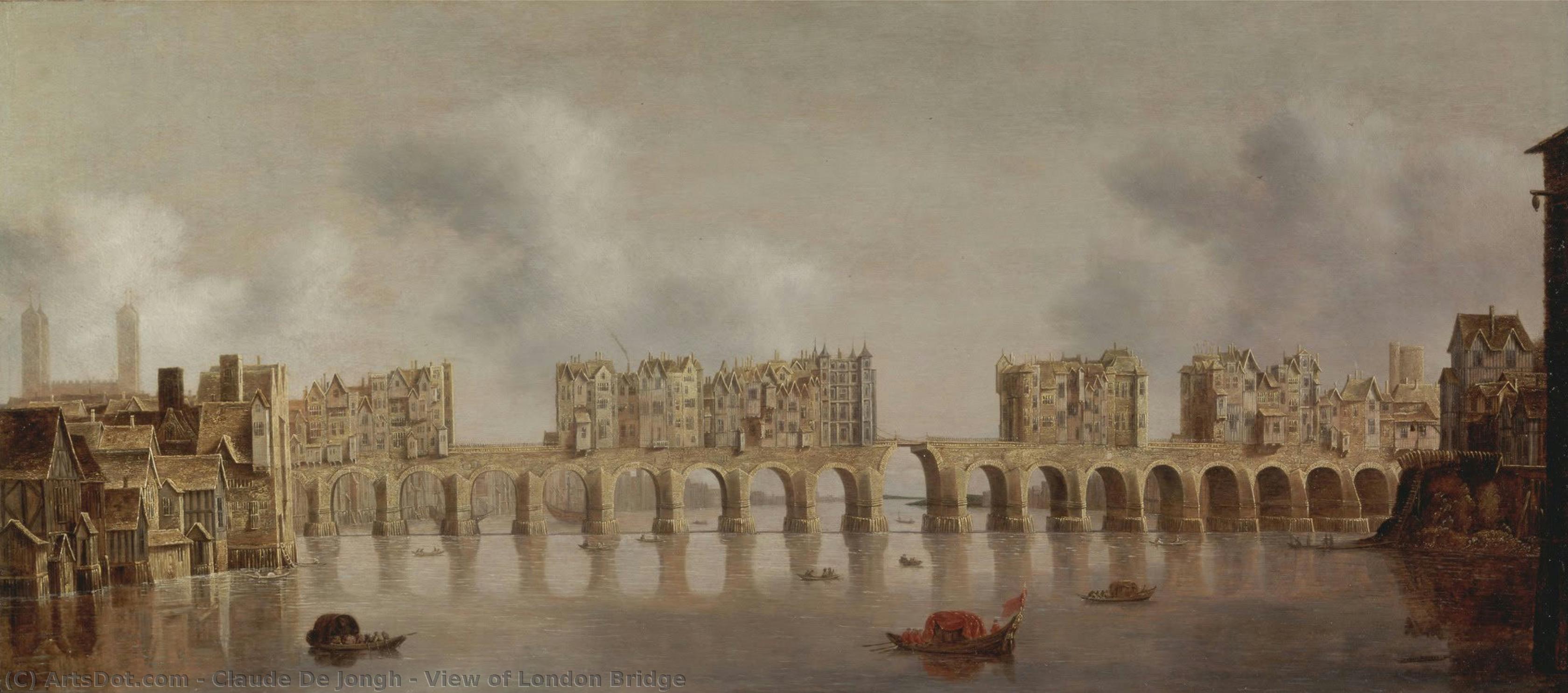 View Of London Bridge — Claude De Jonghe