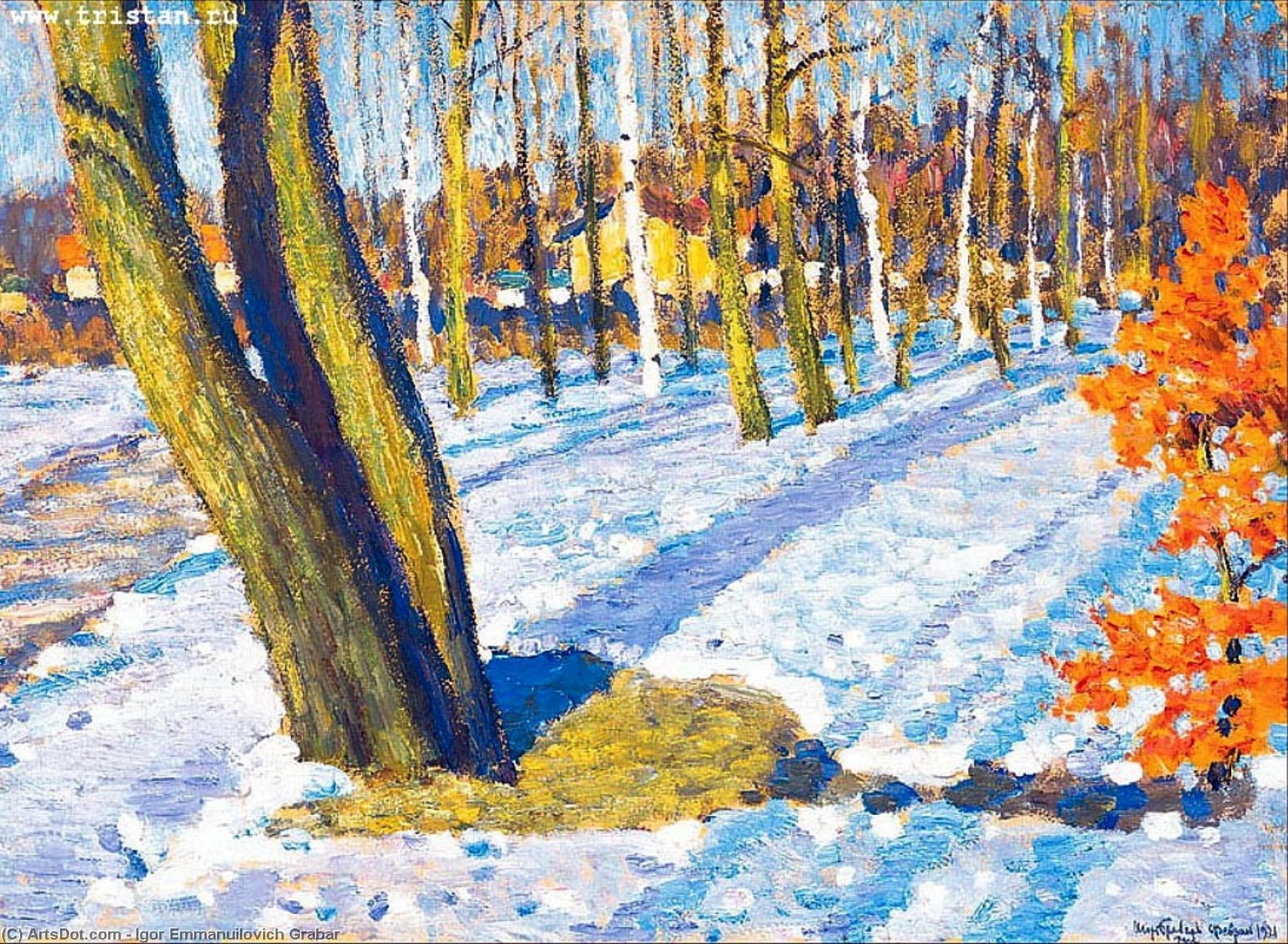 March Snow — Igor Emmanuilovich Grabar