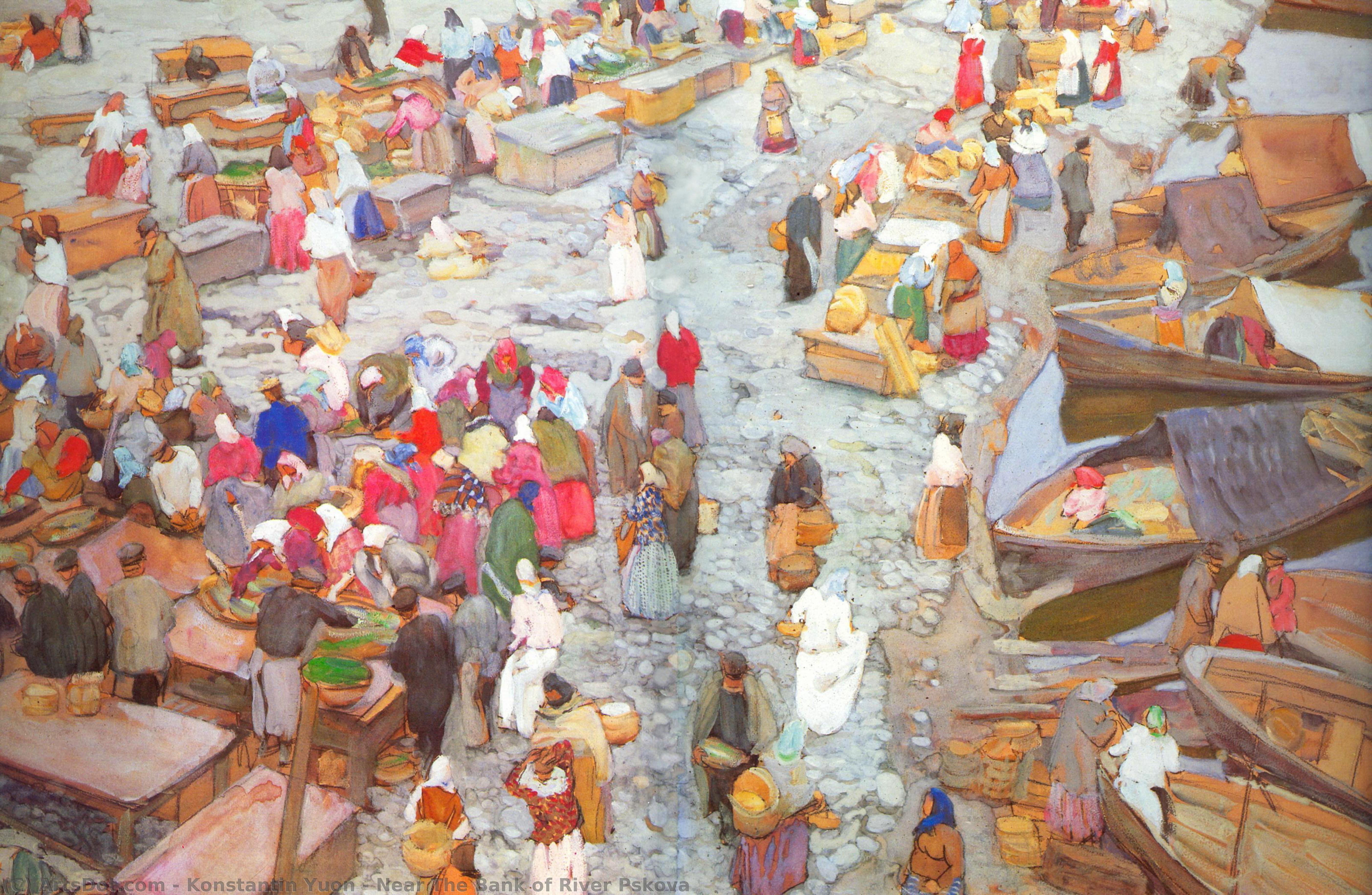 Near The Bank Of River Pskova — Konstantin Yuon