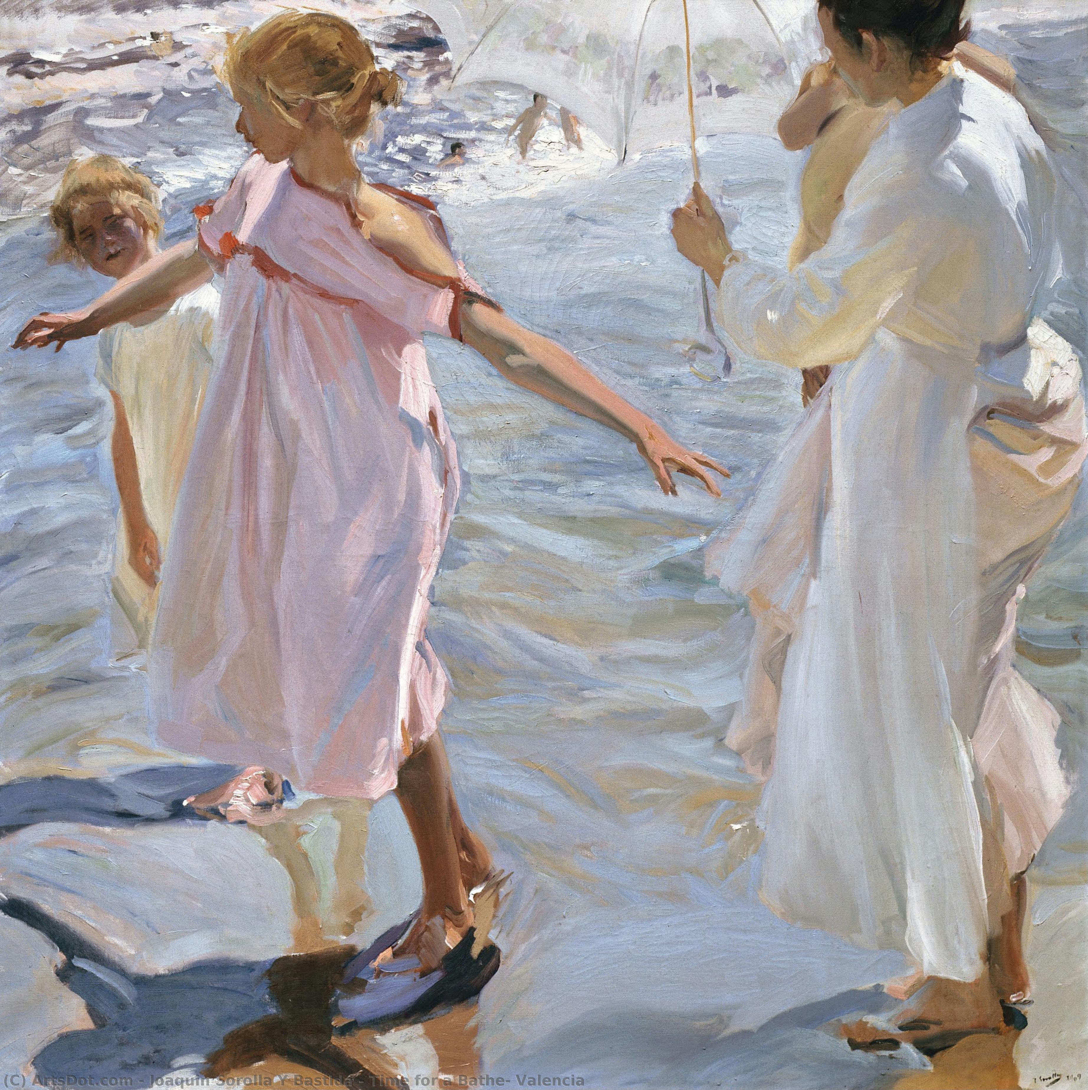 Time For A Bathe, Valencia — Joaquin Sorolla