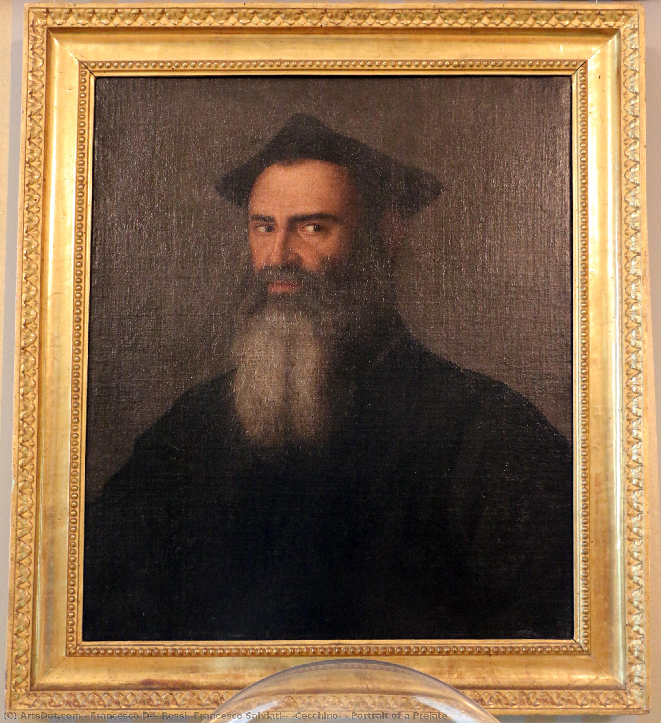 Portrait Of A Prelate — Francesco De Rossi (francesco Salviati) (cecchino)