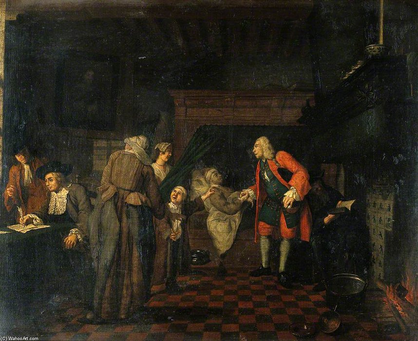 Nterior With A Medical Practitioner Attending To A Sick Man In The Presence Of Other Figures — Jan Josef Horemans Der Ältere