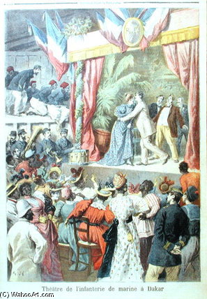 Military Theatre Of The Marines At Dakar — Frederic Theodore Lix