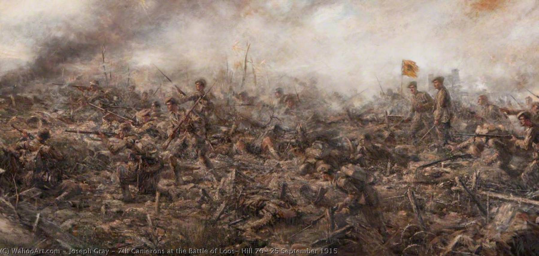 7th Camerons At The Battle Of Loos, Hill 70, 25 September 1915 — Joseph Gray