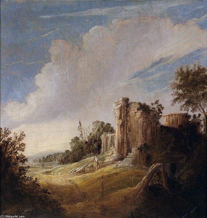 Landscape With Ruins — Pieter Symonsz Potter