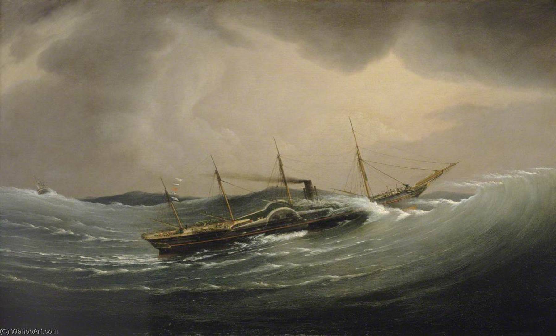 The 'great Western' Riding A Tidal Wave, 11 December 1844 — Joseph Walter