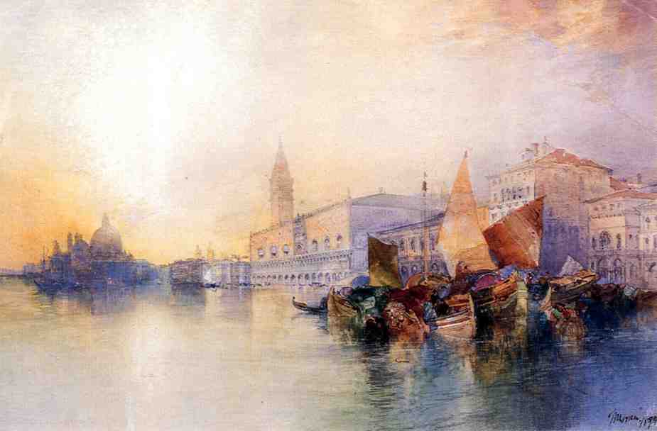 Santa Maria And The Ducal Palace, Venice — Thomas Moran