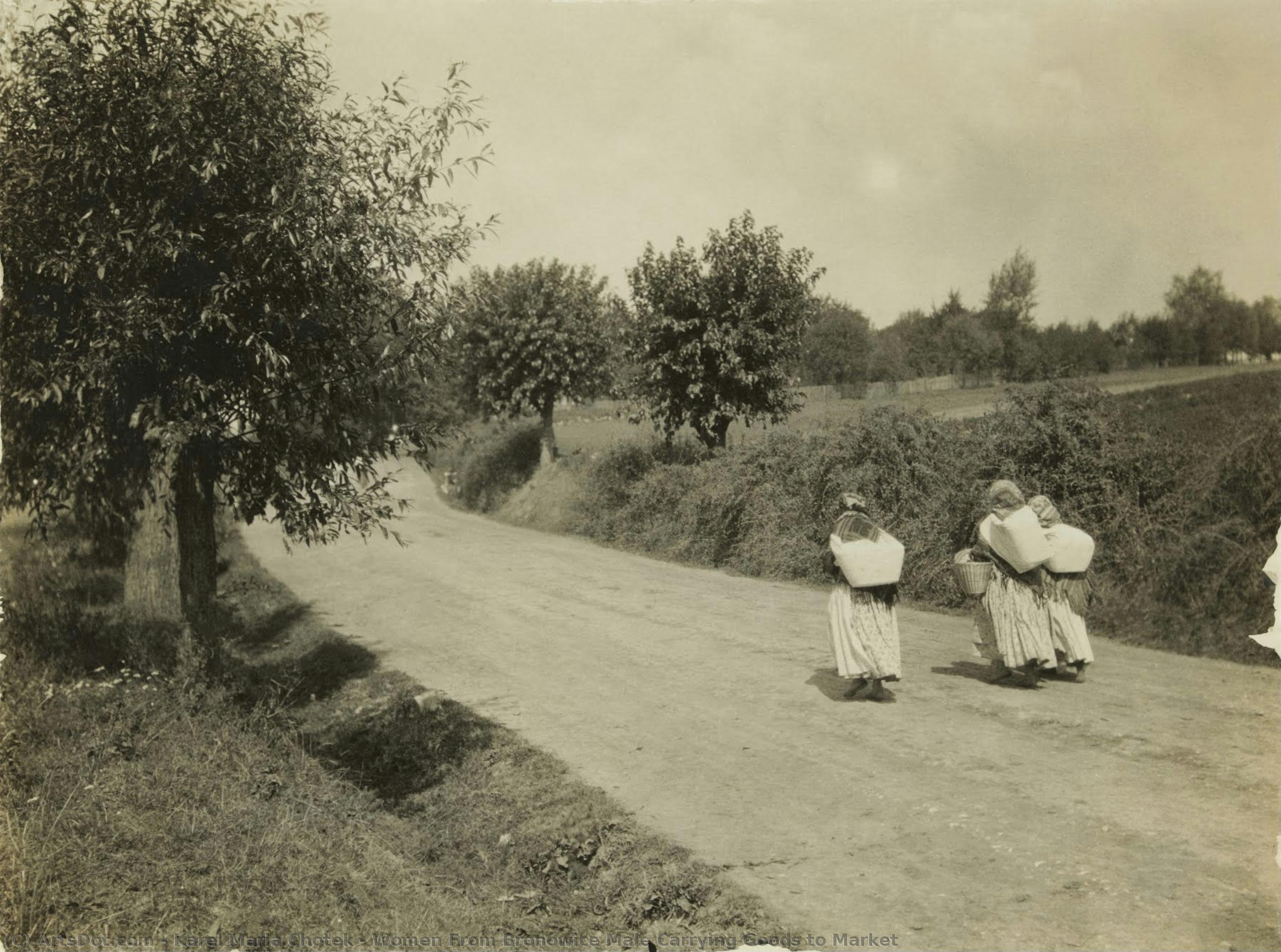 Women From Bronowice Małe Carrying Goods To Market — Karel Maria Chotek