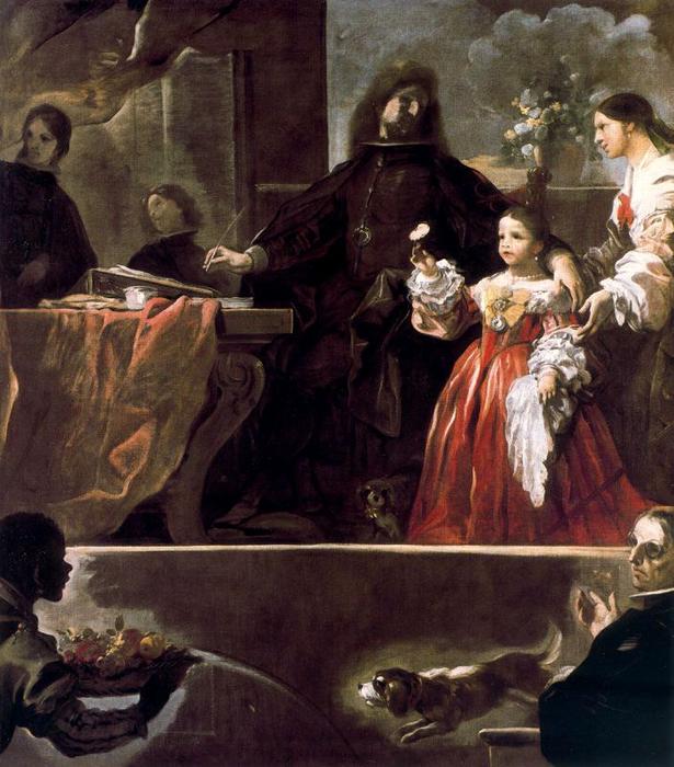 Homage To Velázquez From Thecount Of Santisteban — Luca Giordano
