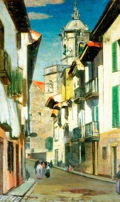 A Street In Fuenterrabía — William York Macgregor