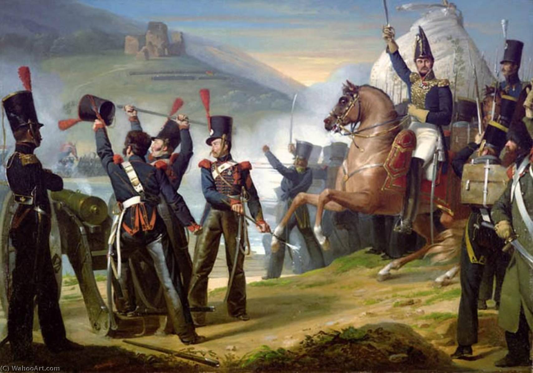 Crossing Of Bidassoa (16 April 1823) — Claude Marie Paul Dubufe