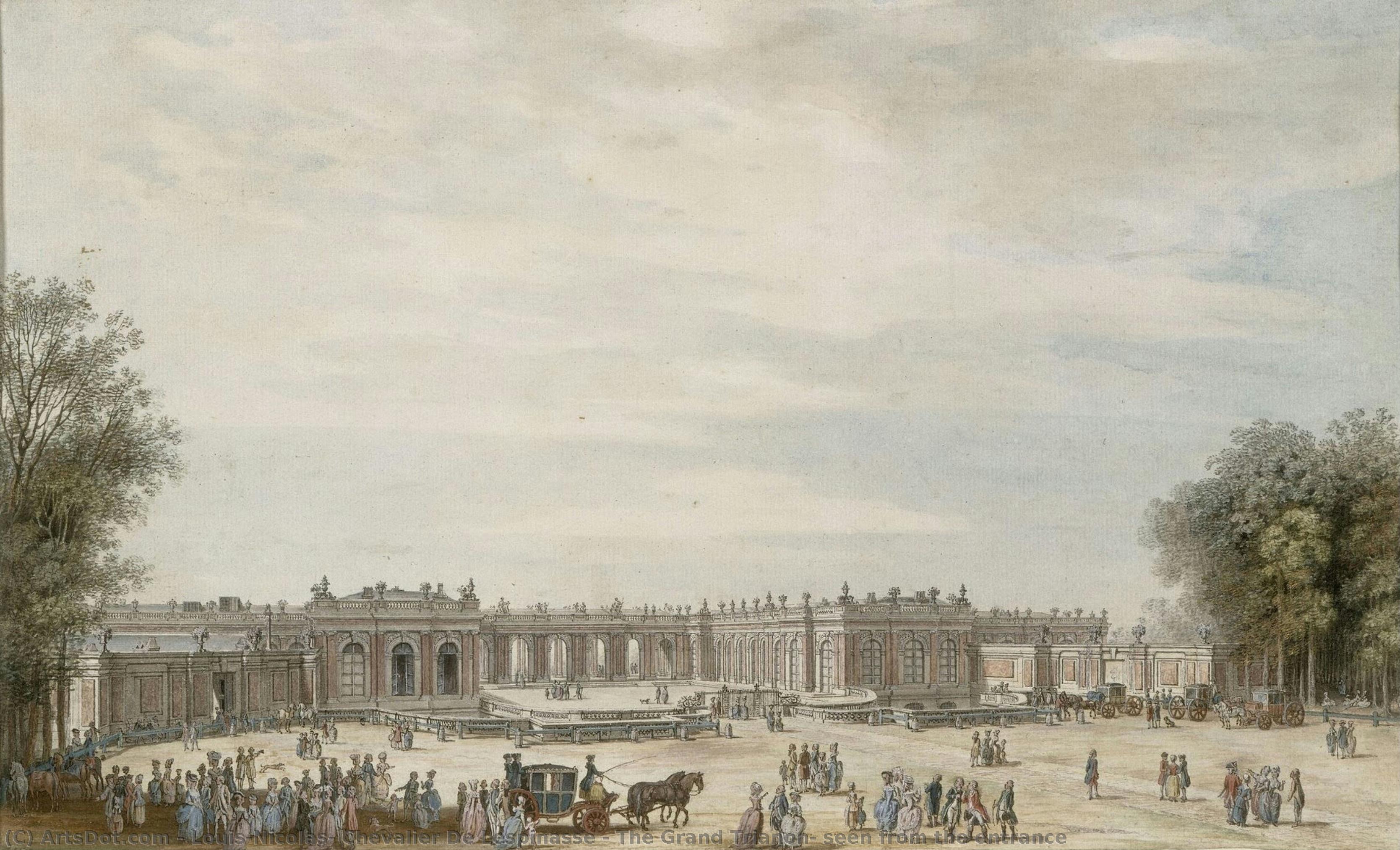 The Grand Trianon, Seen From The Entrance — Louis-nicolas, Chevalier De Lespinasse