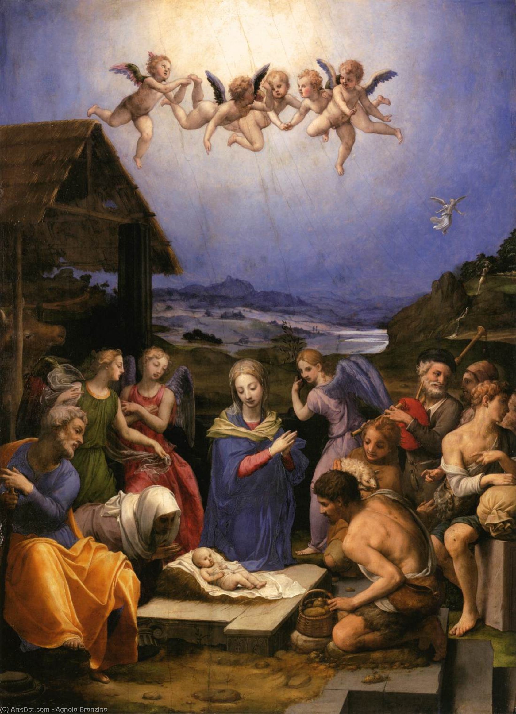 Adoration Of The Shepherds — Agnolo Bronzino