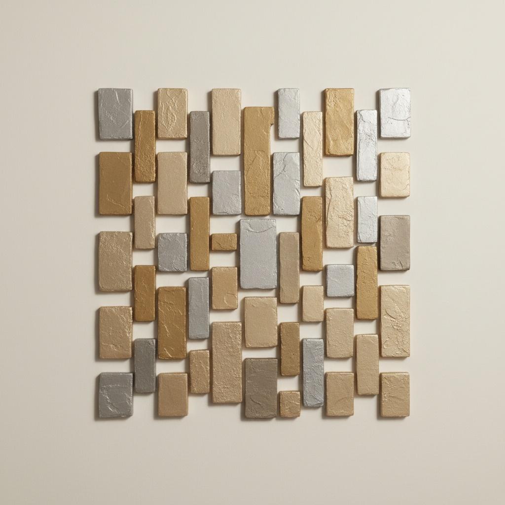 Monolithische Fragmente In Champagner Und Silber: Eine Meditative Studie Architektonischer Beständigkeit — David Moreau