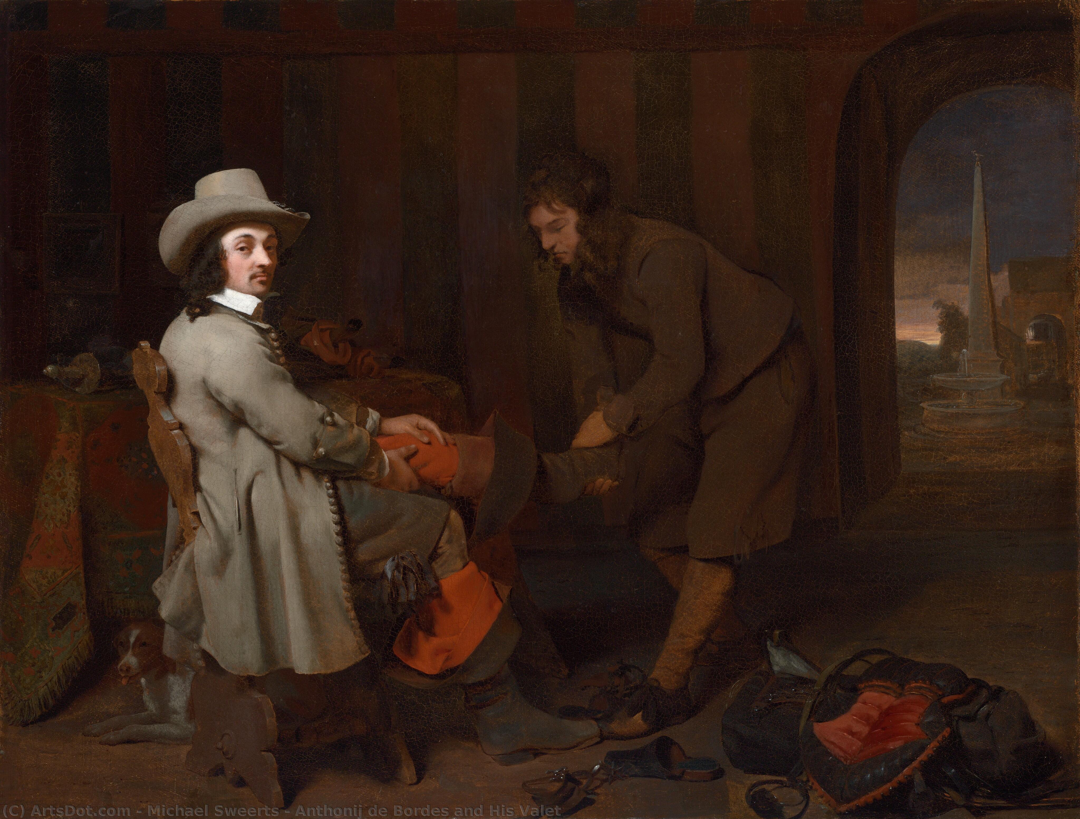 Anthonij De Bordes And His Valet — Michael Sweerts