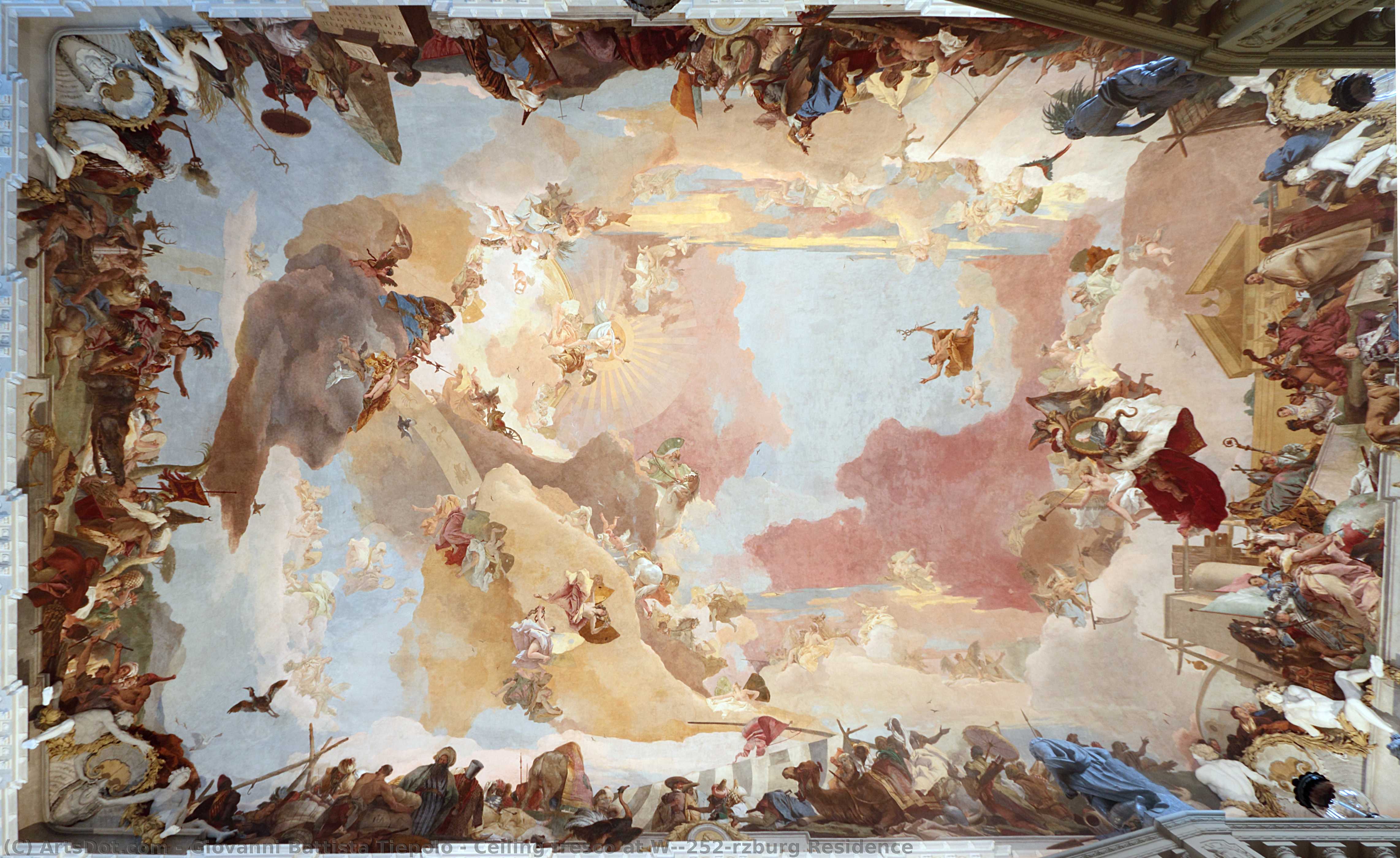 Ceiling Fresco At Würzburg Residence — Giambattista Tiepolo