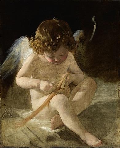 Ludmilla Amerling As Cupid — Friedrich Ritter Von Amerling