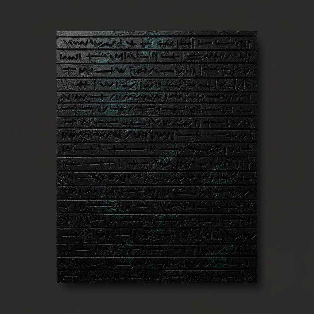 Monolithic Glyphs In Obsidian: A Singular Study Of Ancient Digital Echoes — Laurent Vionnet