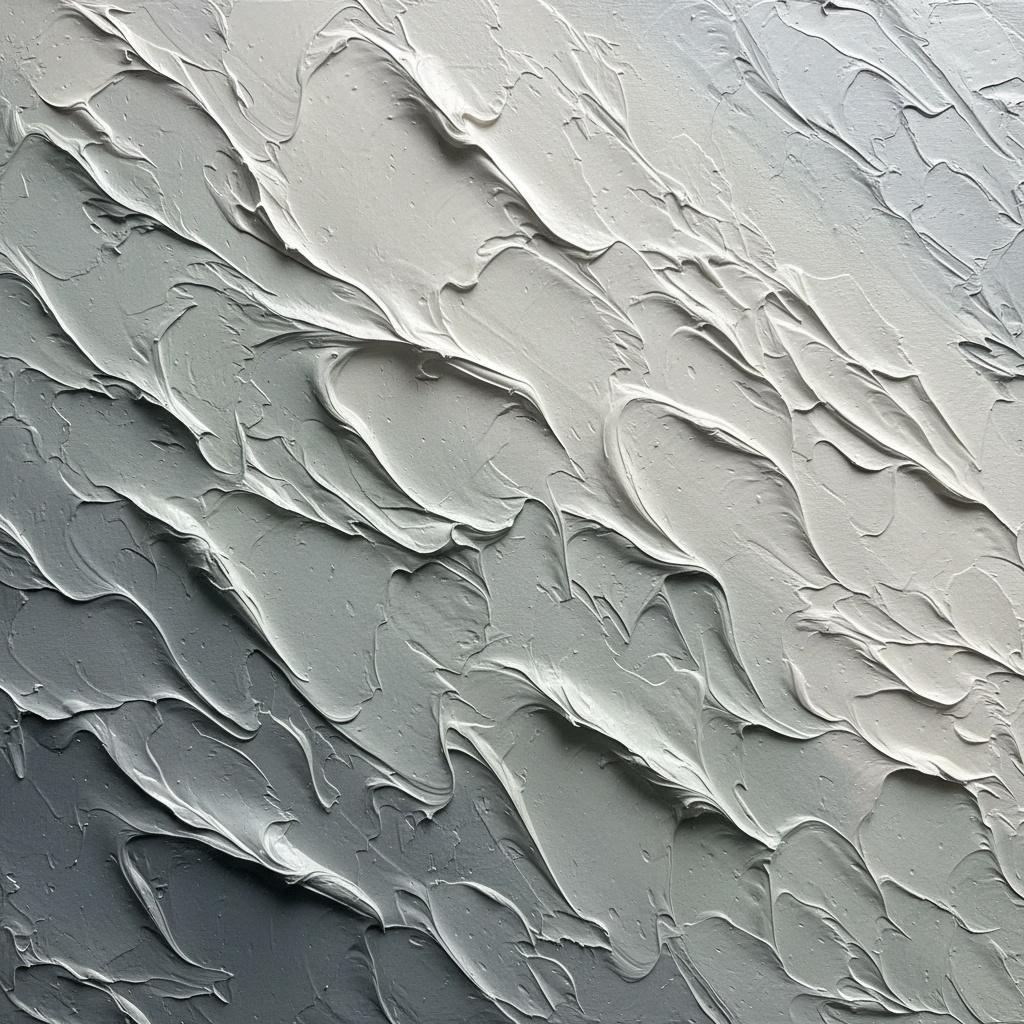 Monolithische Schatten: Eine Skulpturale Studie Von Rhythmischem Graustufen-impasto Und Ewiger Bewegung — David Moreau