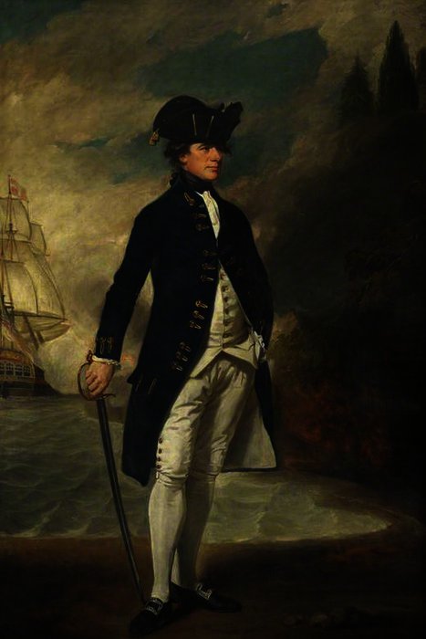 Captain, Later Admiral, Sir Hyde Parker — George Romney