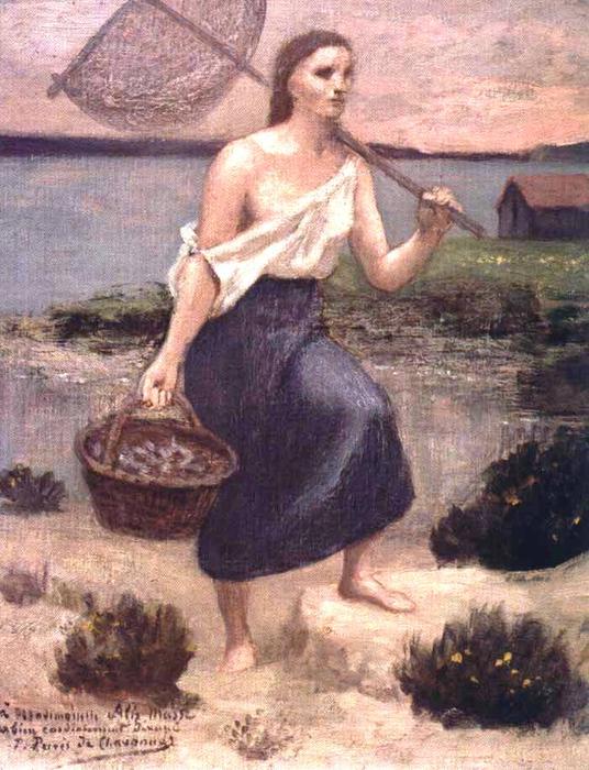 The Fisherwoman — Pierre Cécile Puvis De Chavannes