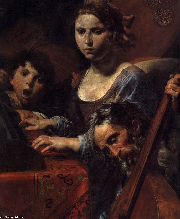 Company With Fortune-teller (detail) — Valentin De Boulogne