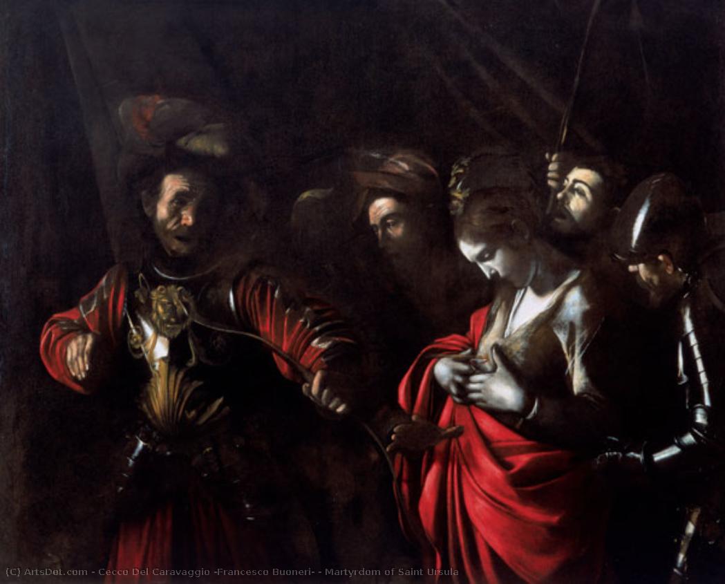 Martyrdom Of Saint Ursula — Cecco Del Caravaggio (francesco Buoneri)