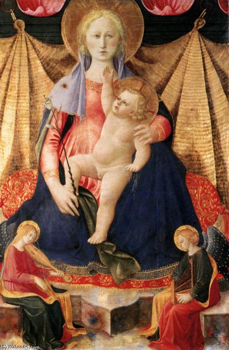 Madonna Of Humility With Two Musician Angels — Zanobi Strozzi