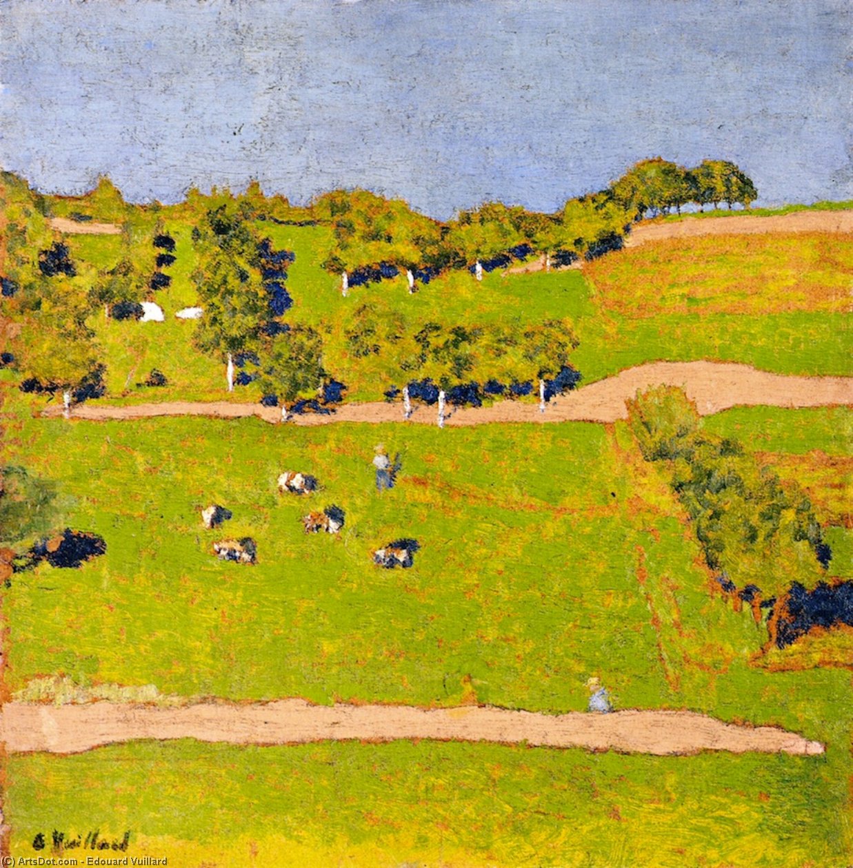 Landscape At Romanel — Jean-édouard Vuillard
