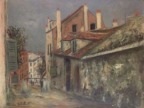 The House Of Mimi Pinson In Montmartre 1 — Maurice Utrillo