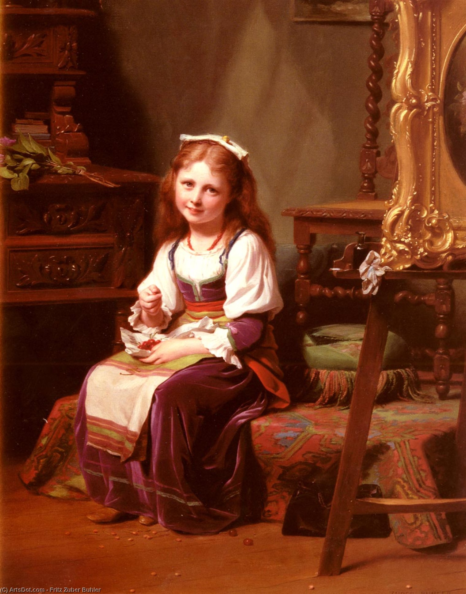 The First Cherries — Fritz Zuber Buhler