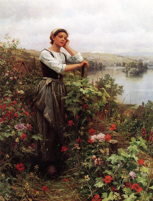 A Pensive Monent — Daniel Ridgway Knight