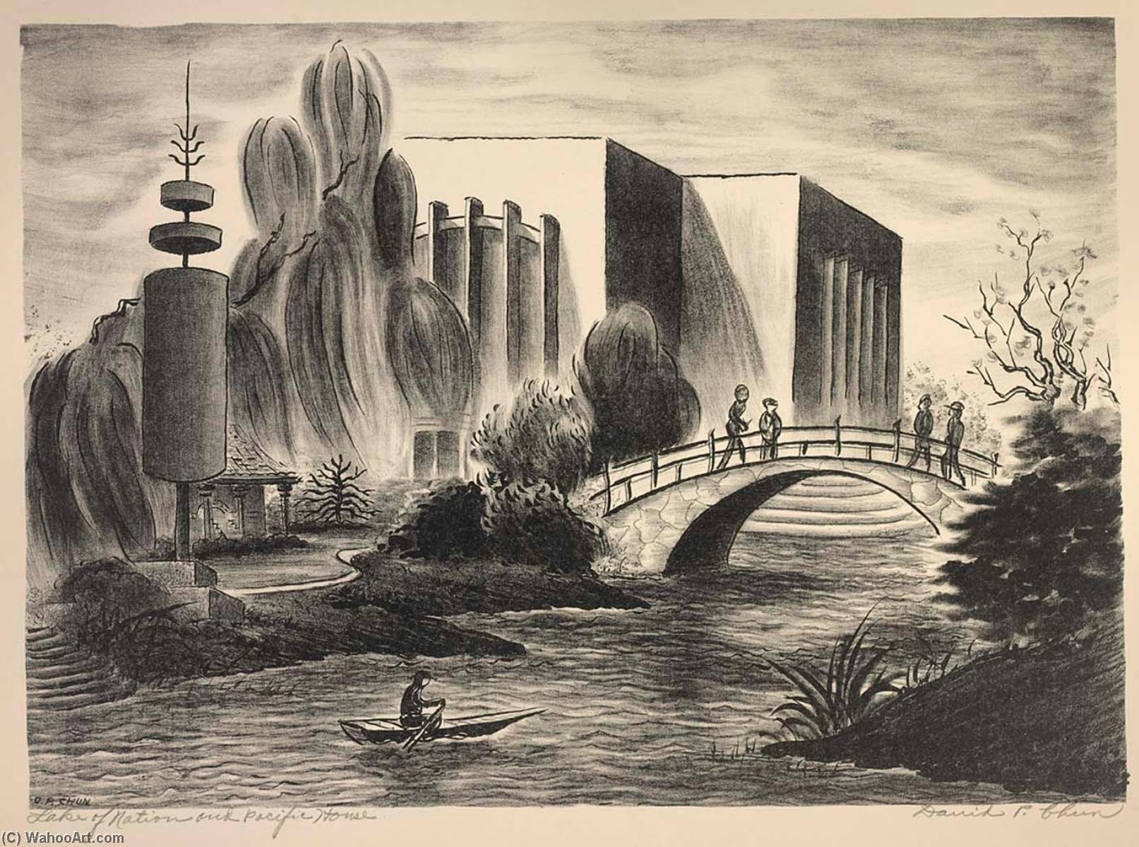 Lake Of The Nation And Pacific House — David P Chun