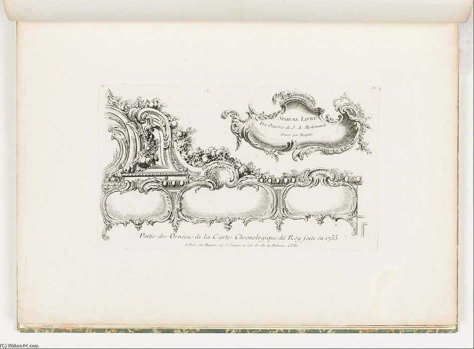 Partie Des Ornées De La Carte Chronologique Du Roy Faite En — Gérard Jean Juste