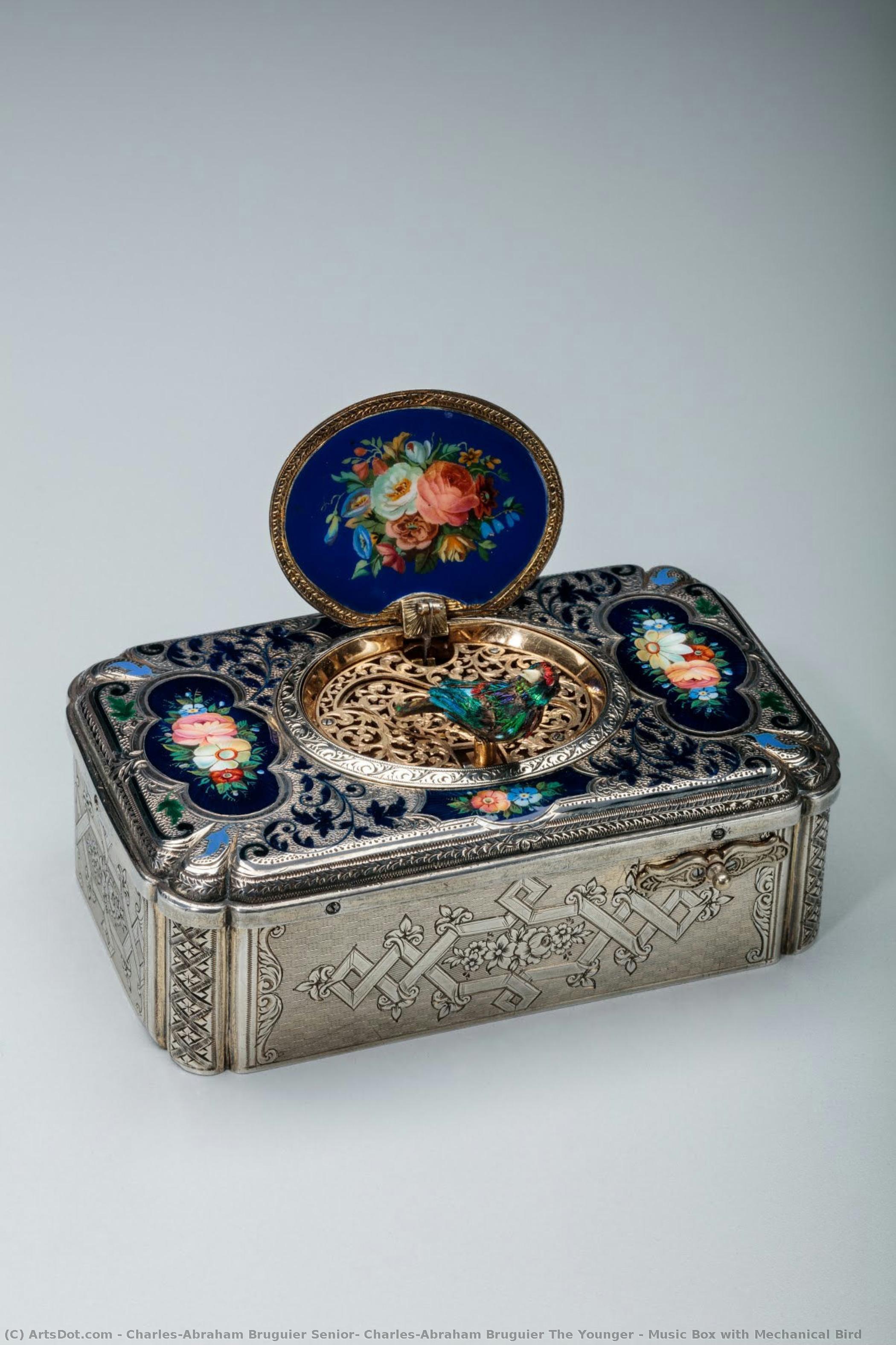 Music Box With Mechanical Bird — Charles-abraham Bruguier Senior, Charles-abraham Bruguier The Younger