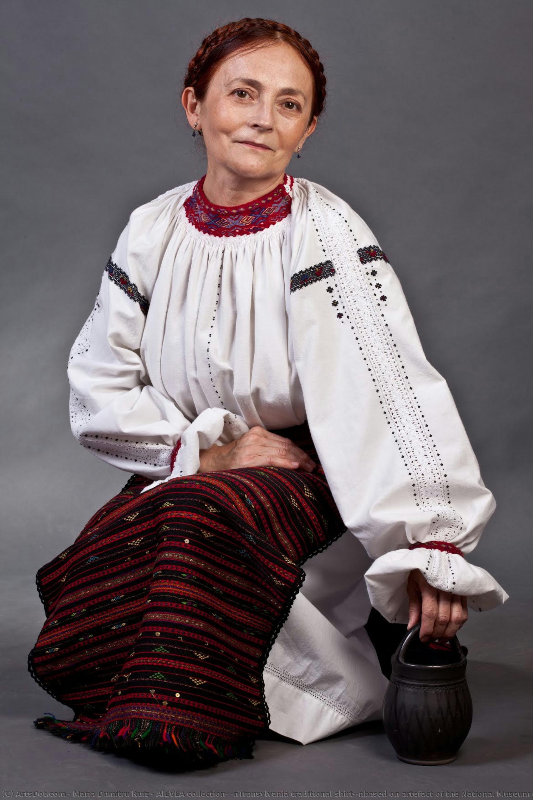 Aievea Collection; \ntransylvania Traditional Shirt;\nbased On Artefact Of The National Museum Of The Romanian Peasant — Maria Dumitru Ruiz