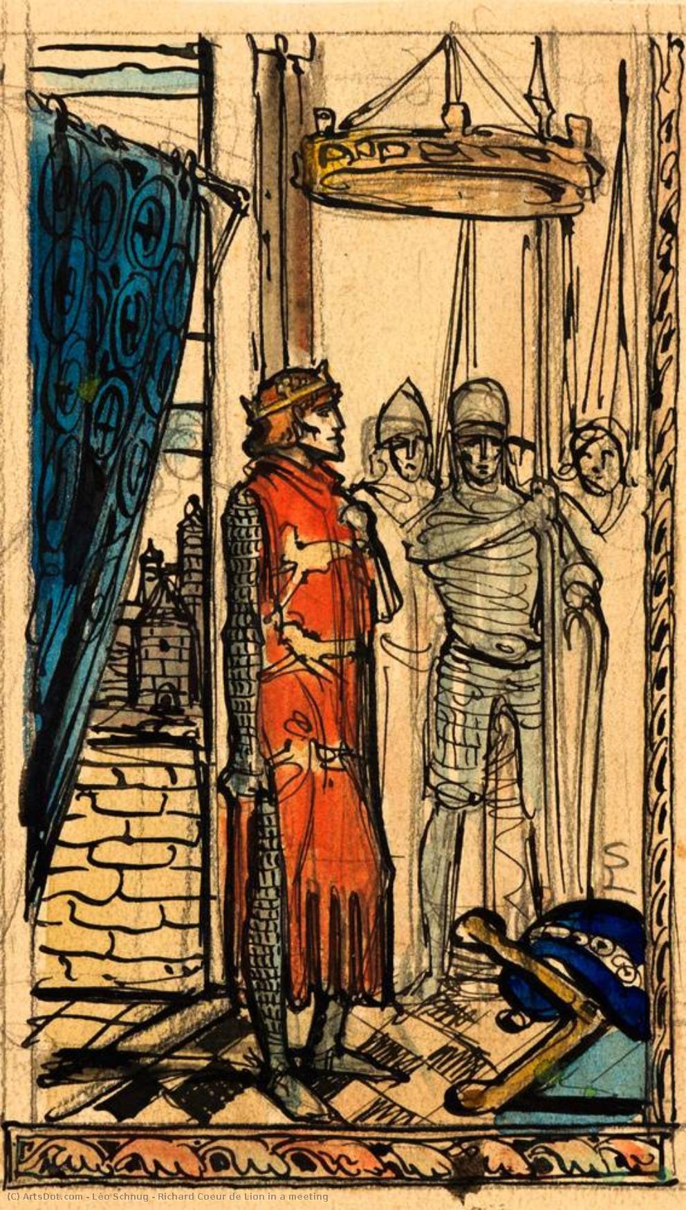 Richard Coeur De Lion In A Meeting — Léo Schnug