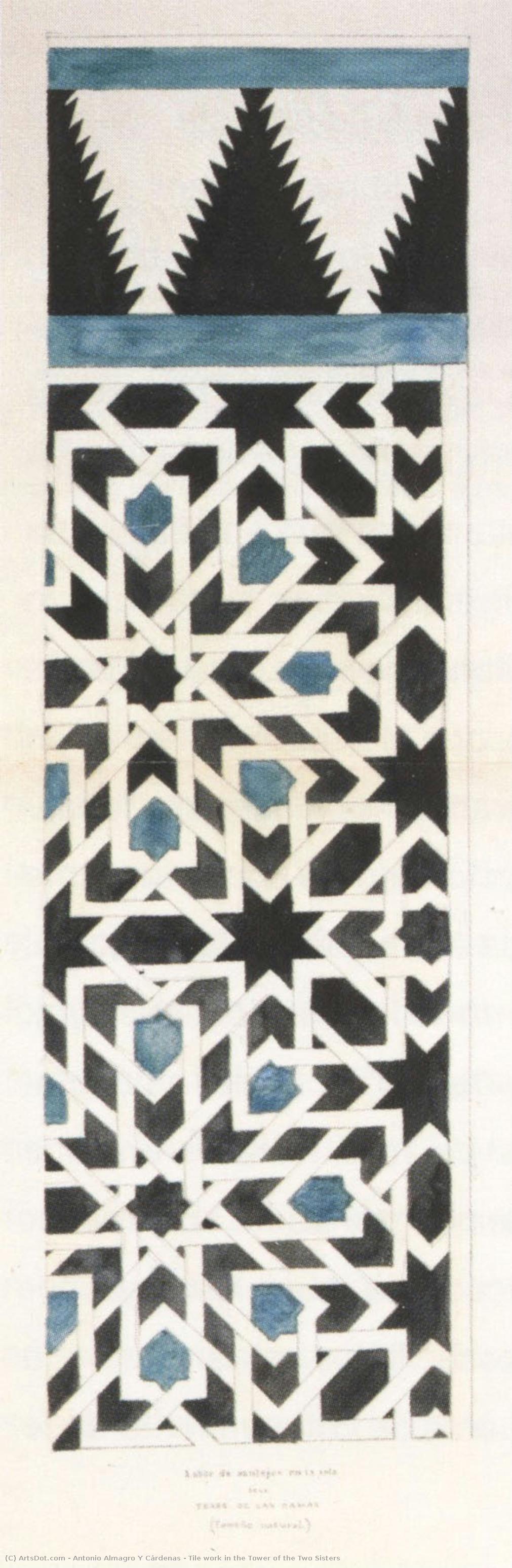 Tile Work In The Tower Of The Two Sisters — Antonio Almagro Y Cárdenas